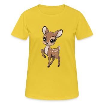 Cute fawn - Women's Breathable T-Shirt - sunshine - Front - AI Model Female 172 dark (172cm)