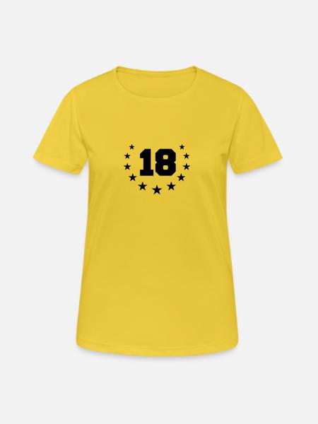 Number 18 Design - Women's Breathable T-Shirt - sunshine