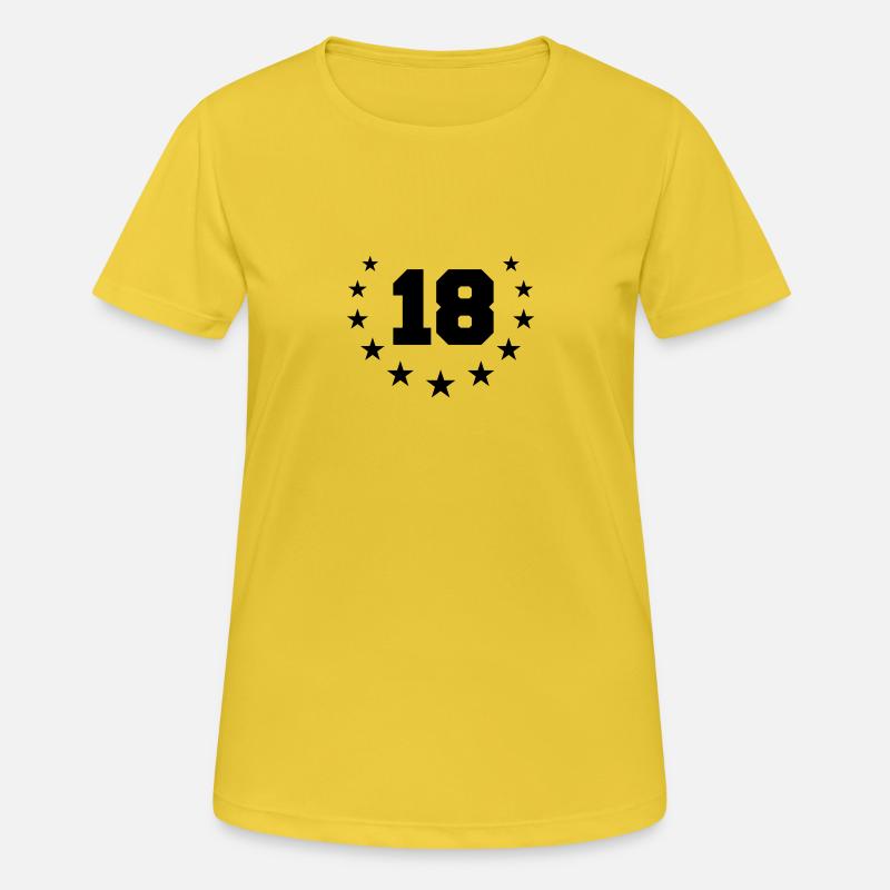 Number 18 Design - Women's Breathable T-Shirt - sunshine