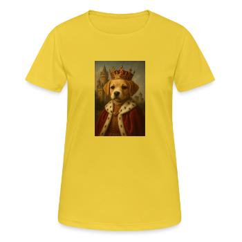 Dog Royality - Women's Breathable T-Shirt - sunshine - Front - AI Model Female 172 dark (172cm)