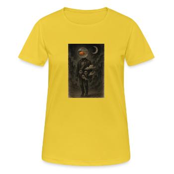 Dreams Don’t Obey Gravity - Women's Breathable T-Shirt - sunshine - Front - AI Model Female 172 dark (172cm)