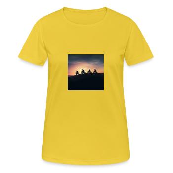 The only company to be in - Women's Breathable T-Shirt - sunshine - Front - AI Model Female 172 dark (172cm)