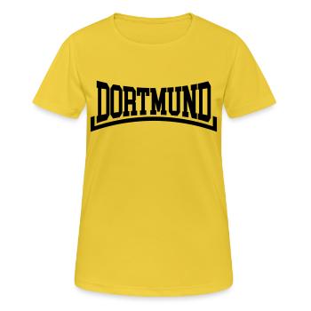 Dortmund - T-shirt respirant Femme - jaune soleil - Devant - AI Model Female 172 dark (172cm)
