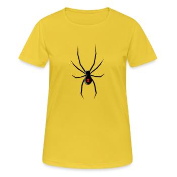 spid 48 - T-shirt respirant Femme - jaune soleil - Devant - AI Model Female 172 dark (172cm)