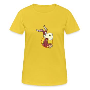 ass - Women's Breathable T-Shirt - sunshine - Front - AI Model Female 172 dark (172cm)