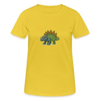 Stegosaurus Robot Transformation - Women's Breathable T-Shirt - sunshine - Front - AI Model Female 172 dark (172cm)