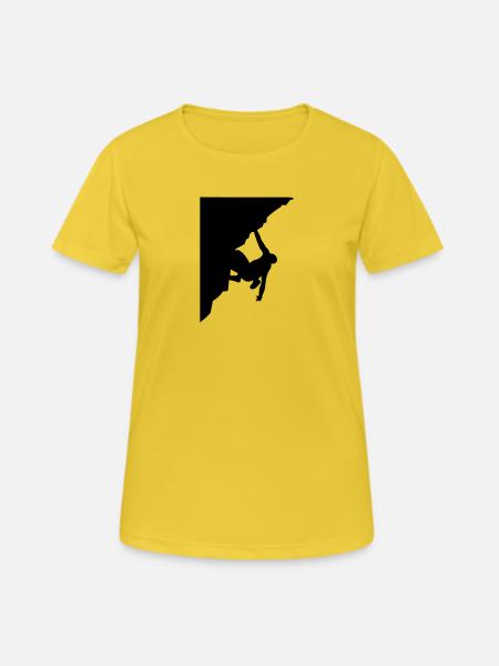 Climbing - Women's Breathable T-Shirt - sunshine