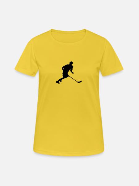 Floorball - Women's Breathable T-Shirt - sunshine