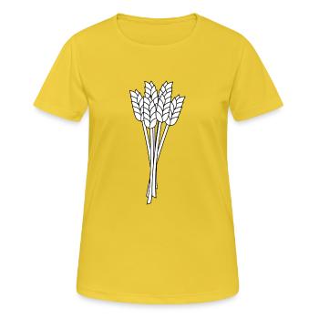 cereals corn cereal wheat wheat veggie gemuese v - Women's Breathable T-Shirt - sunshine - Front - AI Model Female 172 dark (172cm)