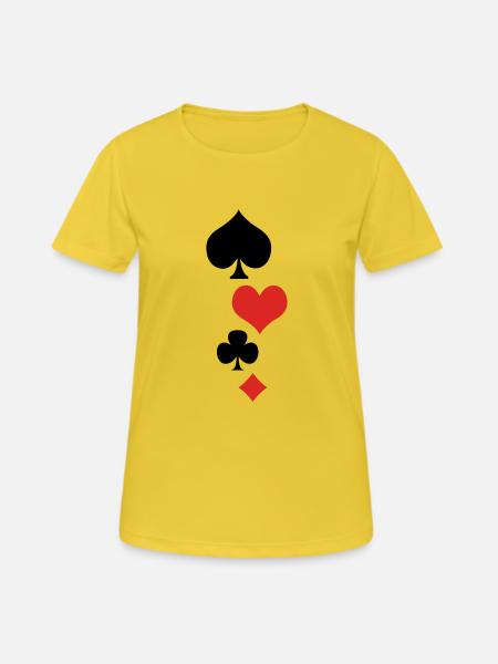 Cards 1 - Women's Breathable T-Shirt - sunshine