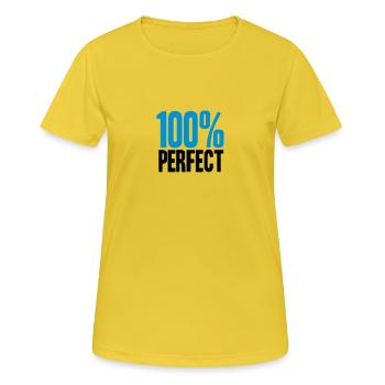 100 % Perfect - Women's Breathable T-Shirt - sunshine - Front - AI Model Female 172 dark (172cm)