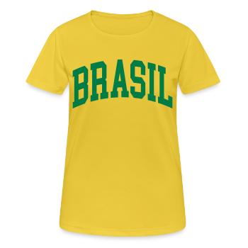 Brazil - Women's Breathable T-Shirt - sunshine - Front - AI Model Female 172 dark (172cm)