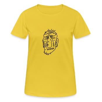 Old Man - Women's Breathable T-Shirt - sunshine - Front - AI Model Female 172 dark (172cm)