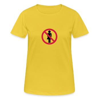No Woman - Women's Breathable T-Shirt - sunshine - Front - AI Model Female 172 dark (172cm)