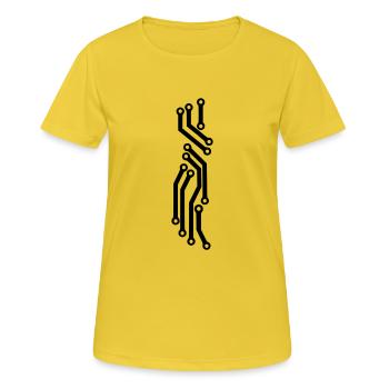 pcb - Women's Breathable T-Shirt - sunshine - Front - AI Model Female 172 dark (172cm)