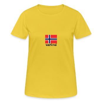 Norway in Thai - Women's Breathable T-Shirt - sunshine - Front - AI Model Female 172 dark (172cm)