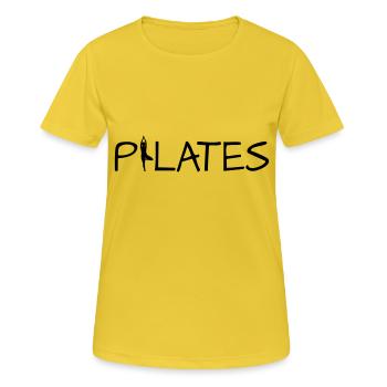 Pilates - Women's Breathable T-Shirt - sunshine - Front - AI Model Female 172 dark (172cm)
