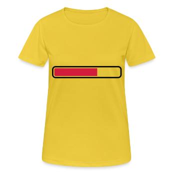 loading_1___f2 - T-shirt respirant Femme - jaune soleil - Devant - AI Model Female 172 dark (172cm)