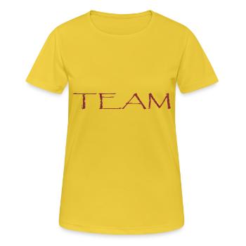 Team - Women's Breathable T-Shirt - sunshine - Front - AI Model Female 172 dark (172cm)