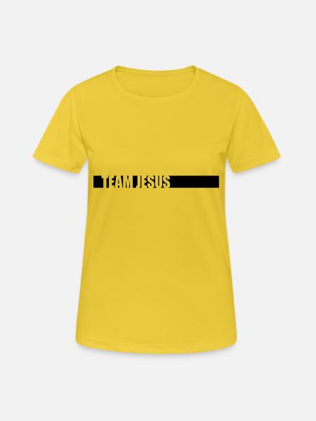 Beam Équipe Jésus - T-shirt respirant Femme - jaune soleil