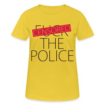 Fuck The Police - Censored - Women's Breathable T-Shirt - sunshine - Front - AI Model Female 172 dark (172cm)