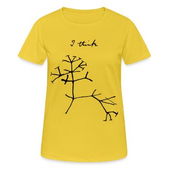 Darwin Tree of Life - Women's Breathable T-Shirt - sunshine - Front - AI Model Female 172 dark (172cm)