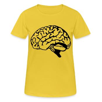 brain - Women's Breathable T-Shirt - sunshine - Front - AI Model Female 172 dark (172cm)