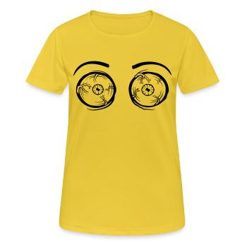 Monster 2 crazy eyes - Women's Breathable T-Shirt - sunshine - Front - AI Model Female 172 dark (172cm)