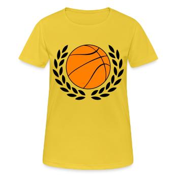 Basketball - Women's Breathable T-Shirt - sunshine - Front - AI Model Female 172 dark (172cm)