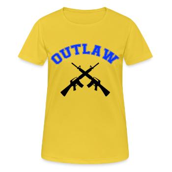 Armes hors-la-loi - T-shirt respirant Femme - jaune soleil - Devant - AI Model Female 172 dark (172cm)