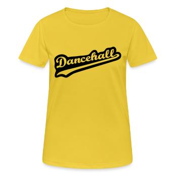 Dancehall - Frauen T-Shirt atmungsaktiv - Sonnengelb - Vorne - AI Model Female 172 dark (172cm)