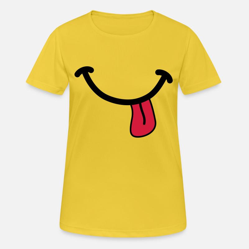 SMILEY - Women's Breathable T-Shirt - sunshine