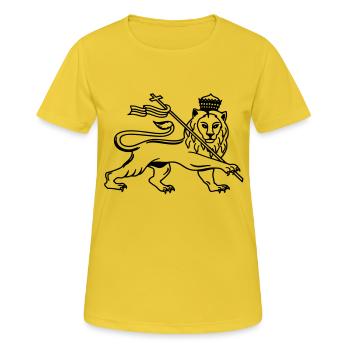 Reggae lion eu - Women's Breathable T-Shirt - sunshine - Front - AI Model Female 172 dark (172cm)