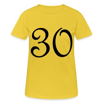 30 - Women's Breathable T-Shirt - sunshine - Front - AI Model Female 172 dark (172cm)