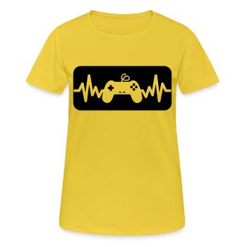 I like console,geek,gamer,gaming - Women's Breathable T-Shirt - sunshine - Front - AI Model Female 172 dark (172cm)