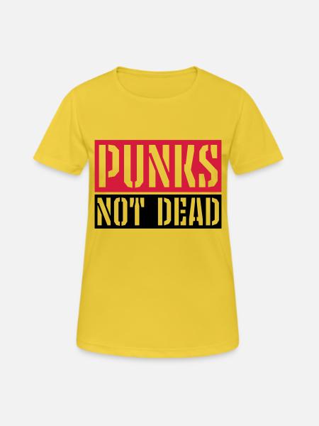 punks not dead quote - Women's Breathable T-Shirt - sunshine