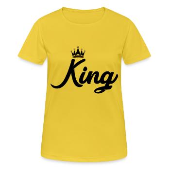 King - Women's Breathable T-Shirt - sunshine - Front - AI Model Female 172 dark (172cm)