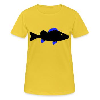 Perch Fish - Women's Breathable T-Shirt - sunshine - Front - AI Model Female 172 dark (172cm)