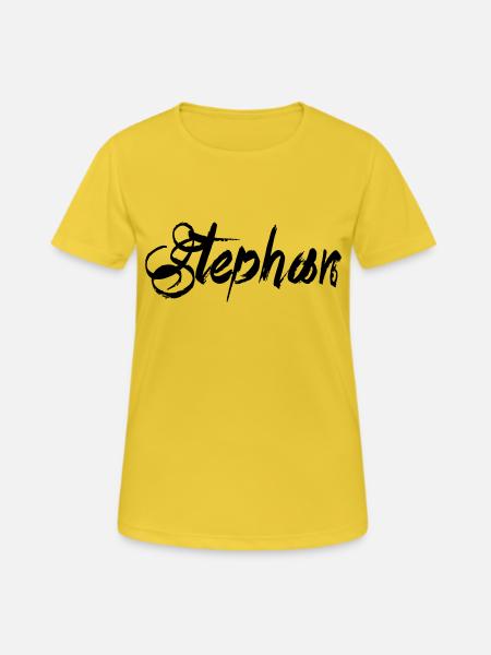 Stephan - T-shirt respirant Femme - jaune soleil
