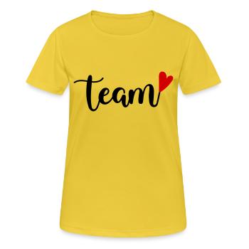 Team - Women's Breathable T-Shirt - sunshine - Front - AI Model Female 172 dark (172cm)