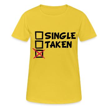 Single taken Tick Tick Tick cross - Women's Breathable T-Shirt - sunshine - Front - AI Model Female 172 dark (172cm)