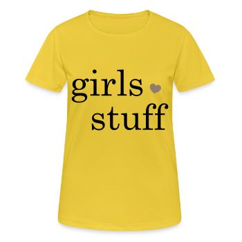 girls stuff - Women's Breathable T-Shirt - sunshine - Front - AI Model Female 172 dark (172cm)