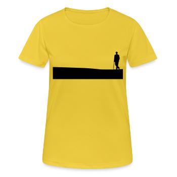 Sherlock Holmes - Frauen T-Shirt atmungsaktiv - Sonnengelb - Vorne - AI Model Female 172 dark (172cm)