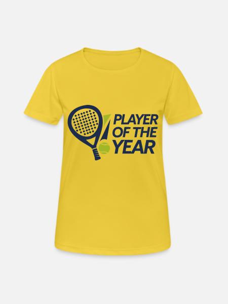 Player of the year 1 - Frauen T-Shirt atmungsaktiv - Sonnengelb