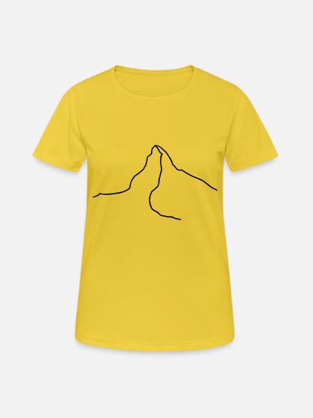 Matterhorn - Frauen T-Shirt atmungsaktiv - Sonnengelb