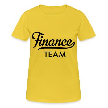 Finance Team - Women's Breathable T-Shirt - sunshine - Front - AI Model Female 172 dark (172cm)