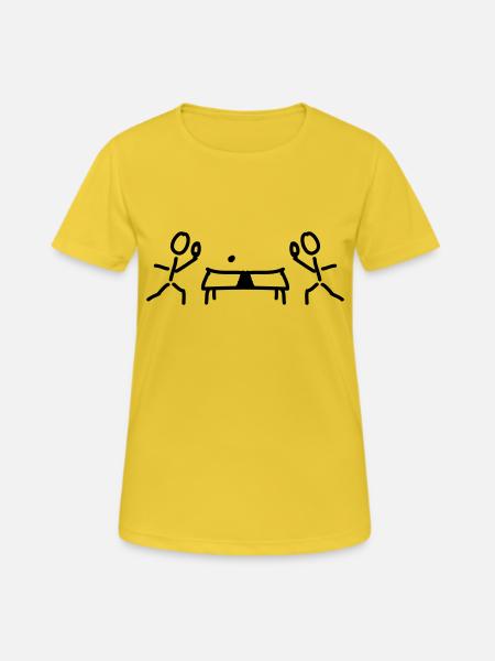 Table tennis table and rackets - Women's Breathable T-Shirt - sunshine