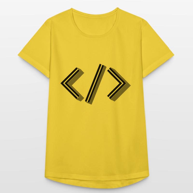 Retro Bracket’s - Full Stack Developer HTML XML T-shirt respirant Femme