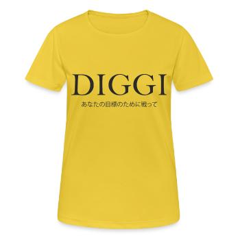 Diggi - Fighting for your goals - Women's Breathable T-Shirt - sunshine - Front - AI Model Female 172 dark (172cm)