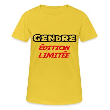 Limited edition GENDRE - Women's Breathable T-Shirt - sunshine - Front - AI Model Female 172 dark (172cm)